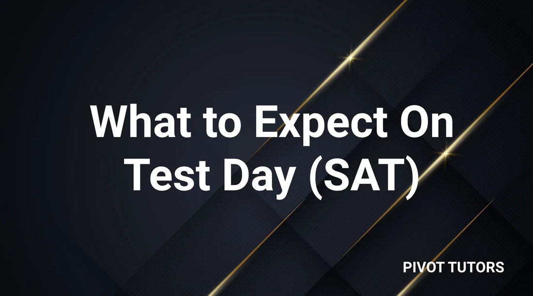 What To Expect On Test Day: SAT Edition